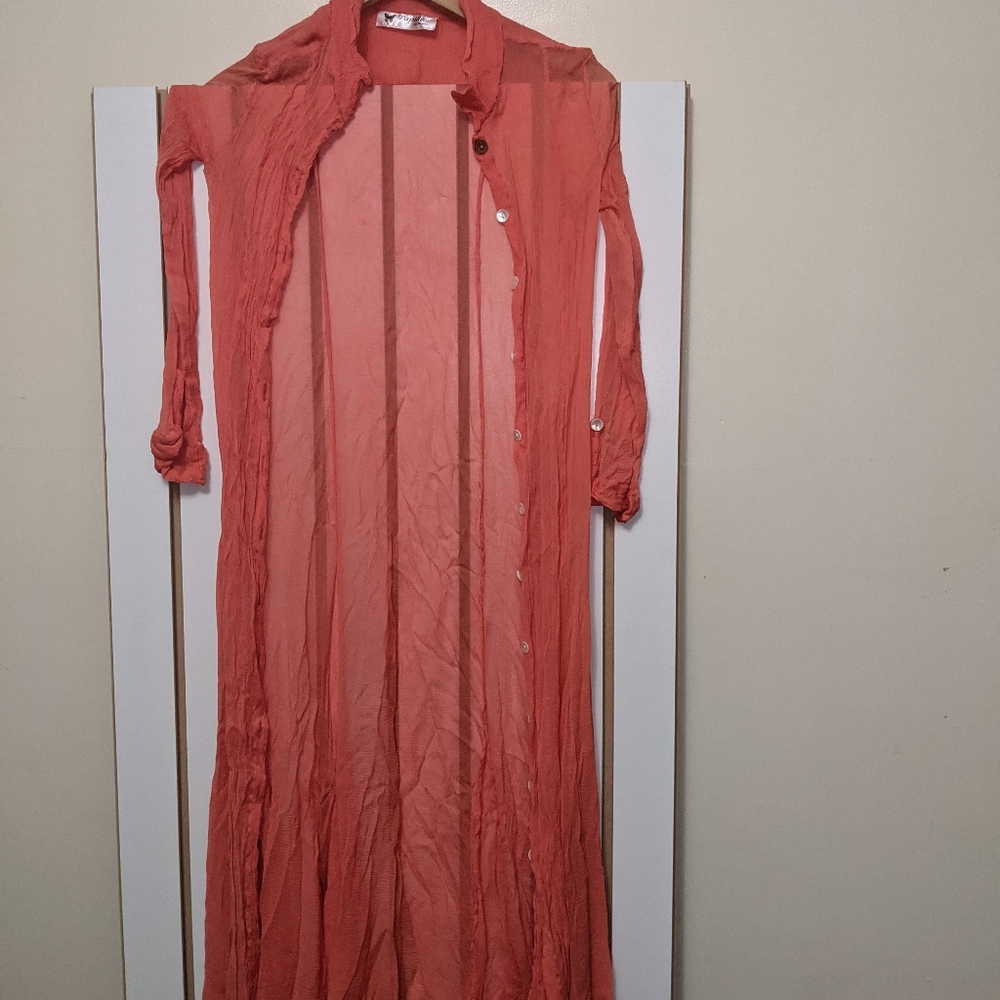 Vintage Papillon Los Angeles Button Down Nightgown
